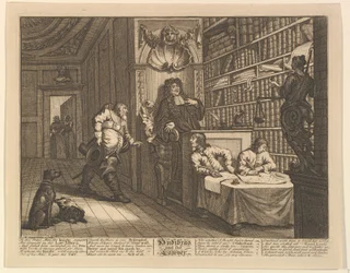 Hudibras und der Anwalt Zwölf große Illustrationen für Samuel Butlers Hudibras, Tafel, 1725-68