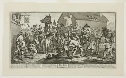 Hudibras und der Skimmington, Platte sieben aus Hudibras