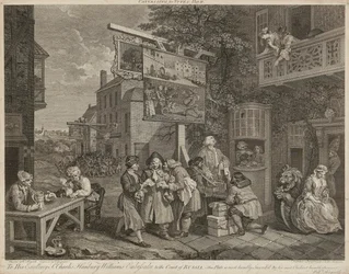 Humours of An Election (Satz von vier) (Gravur)