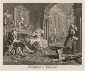 Heirat à la Mode: Platte II, 1745