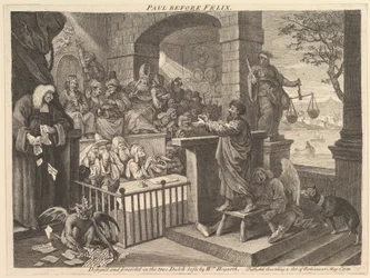 Paulus vor Felix als Burleske