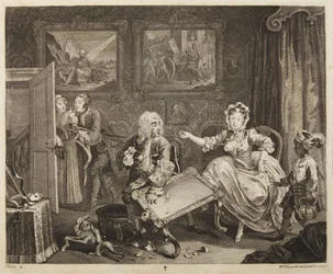 Tafel 2 aus der Serie „Der Lebensweg einer Hure“