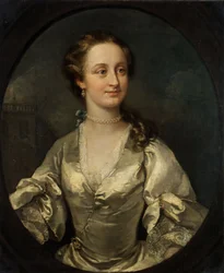 Porträt einer jungen Frau, um 1740