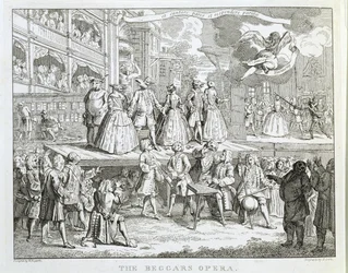 Die Bettleroper, graviert von Thomas Cook (1744-1818)