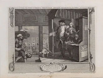 Der fleißige Lehrling ein Favorit und vom Meister vertraut, 1747