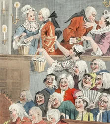 Das lachende Publikum, Illustration aus 