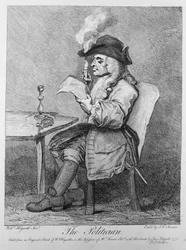 Der Politiker, Radierung von John Keyse Sherwin, 1775