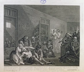 Der Wüstling in Bedlam, Platte VIII aus 