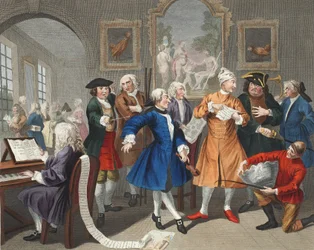 Der Levee des Wüstlings, Platte II, aus 