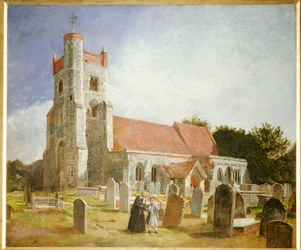 Die alte Kirche, Ewell, 1847
