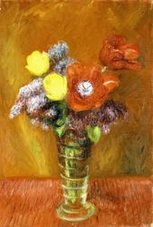 Flieder und Tulpen