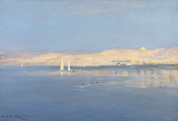 Mondaufgang über dem Nil, 1900