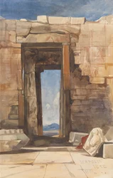 Ein Türrahmen in der Akropolis, Athen