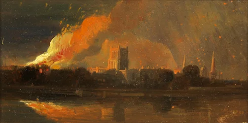 Bristol-Unruhen: Das Brennen des Bischofspalastes, ca. 1831