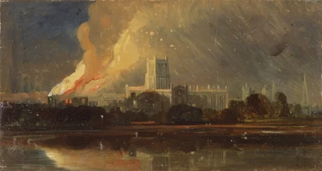 Bristol-Unruhen: Das Brennen des Bischofspalastes, ca. 1831