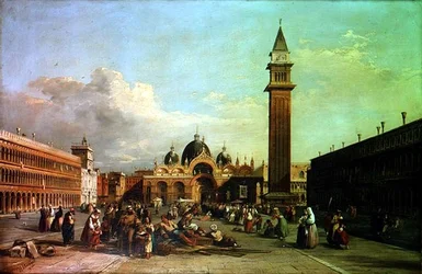 Die Piazza San Marco mit einer Prozession