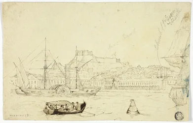 Hafen mit Festung