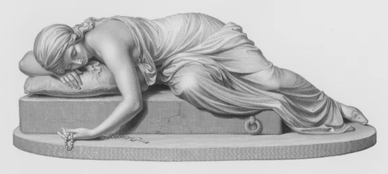 Beatrici Cenci, graviert von W Roffe nach der Skulptur von Harriet Hosmer