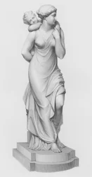 Mütterliche Liebe, graviert von W. Roffe nach der Gruppe von E. B. Stephens