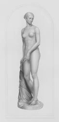 Die griechische Sklavin, graviert von W. Roffe nach der Marmorstatue von Hiram Powers (Gravur)