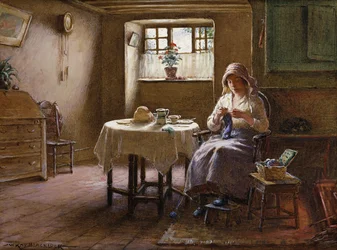 Die Frau eines Fischers - Innenraum in Fifeshire
