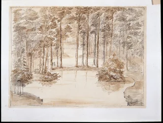 Chiswick, Entwurf für die Gestaltung eines Wasser-Wald-Gartens