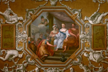 Die Decke der Königsgalerie