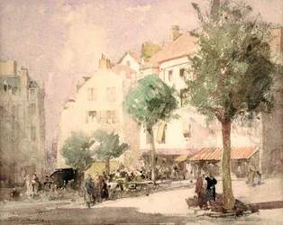 Ein Platz in einer kontinentalen Stadt