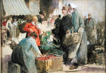 Ein Markt in der Picardie