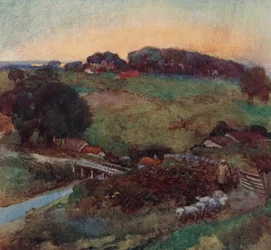 Illustration für Das verlassene Dorf von Oliver Goldsmith