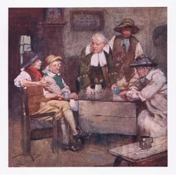 Wo Dorfpolitiker mit tiefgründigen Blicken sprachen und Nachrichten, die älter als ihr Bier waren, die Runde machten