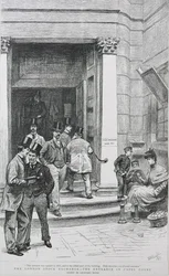Eingang zur Börse in Capel Court, 1891