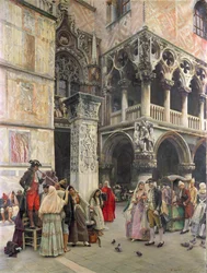 Auf der Piazzetta im 18. Jahrhundert, 1859-92