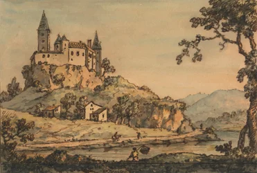 Burg mit Blick auf einen Fluss