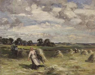Ernte in der Nähe von Salroun, East Lothian