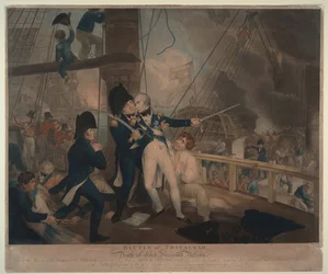 Die Schlacht von Trafalgar und der Tod von Nelson, 1806