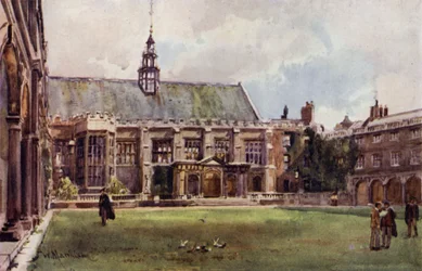 Die Halle des Trinity College vom Neviles Hof