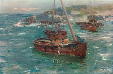 Eine Grundwelle, Carradale, Argyll, um 1883