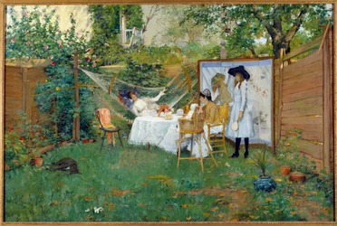Frühstück im Freien um 1888