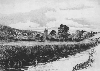Amersham und der Fluss Misbourne, 1904