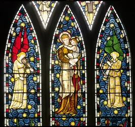 Madonna mit Kind und zwei Engeln (Detail)