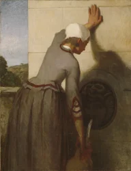 Mädchen am Brunnen