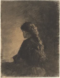 Sitzendes Mädchen