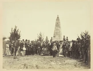 Einweihung des Denkmals auf dem Schlachtfeld von Bull Run, Juni 1865