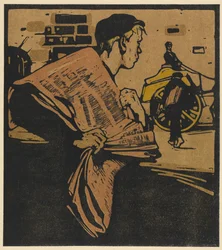 Londoner Typen: Zeitungsjunge