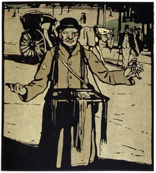 Spielzeughändler, London - in "Types of London" von William Nicholson (1872-1949), ed Floury