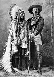 Sitting Bull und Buffalo Bill im Jahr 1886