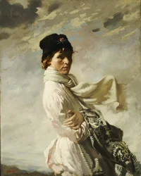 In der Dublin Bay: Porträt der Frau des Künstlers, 1909