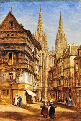 St. Corentin der Kathedrale von Quimper, ca. 1860