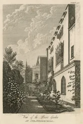 Ansicht des Priorengartens in Strawberry Hill, London